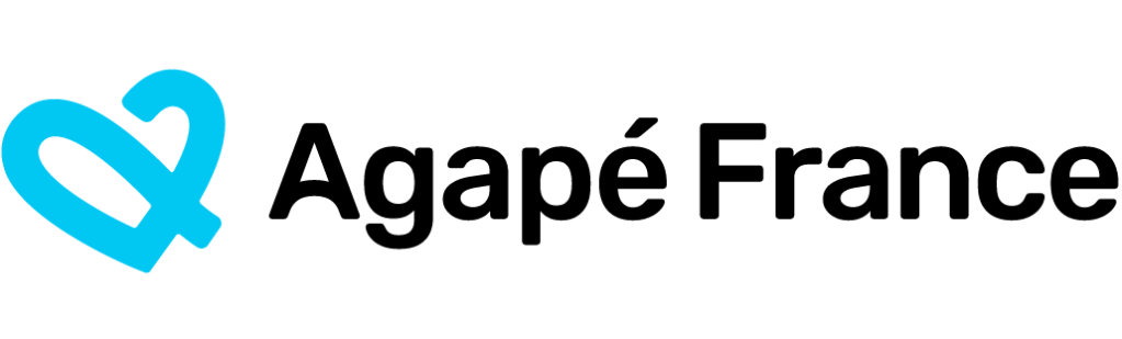 Agapé France logo H couleur noir