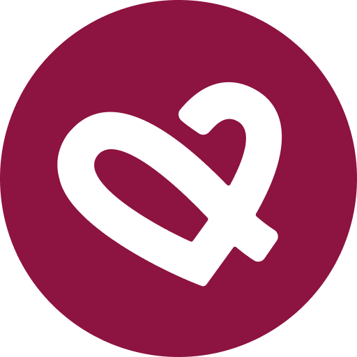 Cœur symbole - bordeaux-blanc