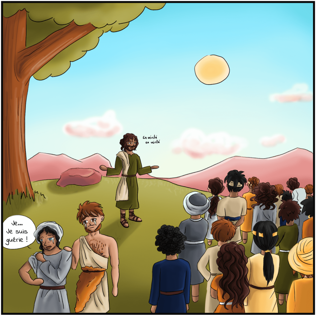 Jésus multiplie les pains et les poissons - Bande dessinée